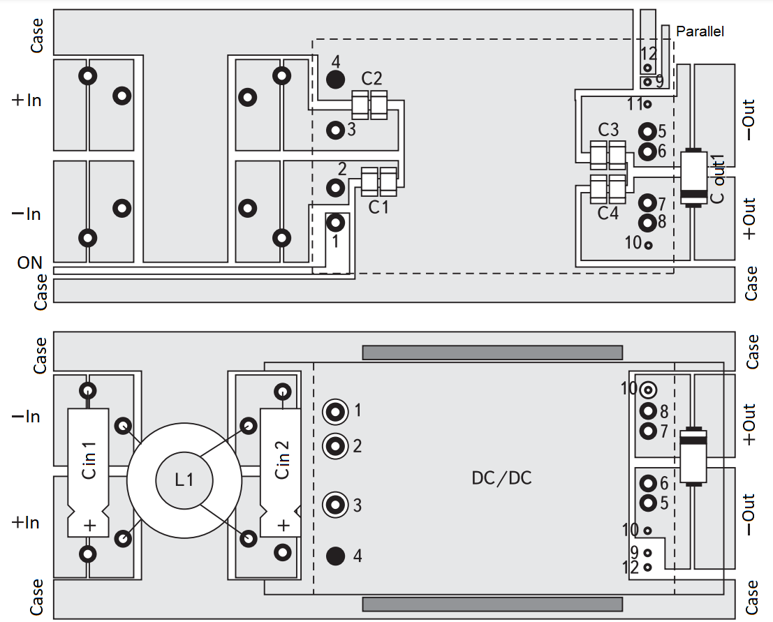 PCB topology for module by Alexander Electric.